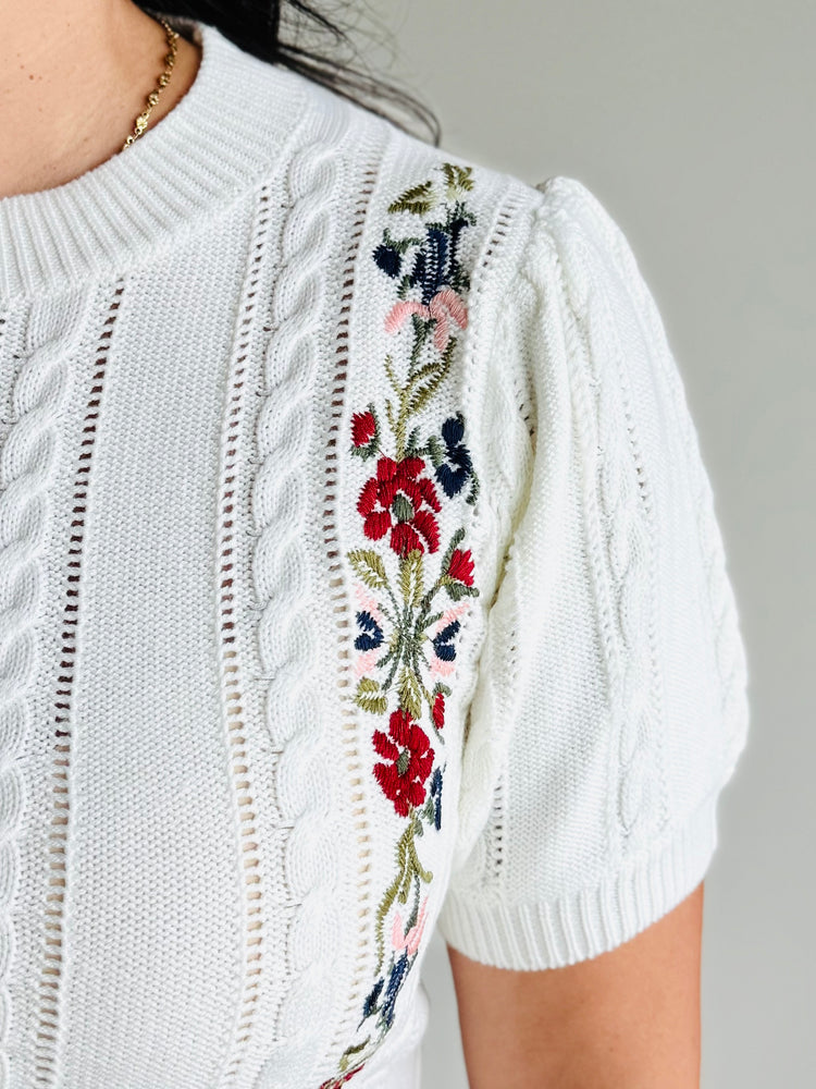 Claudia Embroidered Sweater