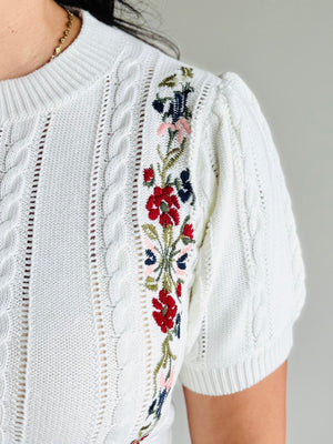 Claudia Embroidered Sweater