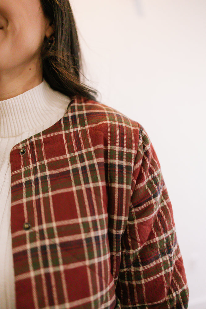 Daniela Plaid Quilted Jacket