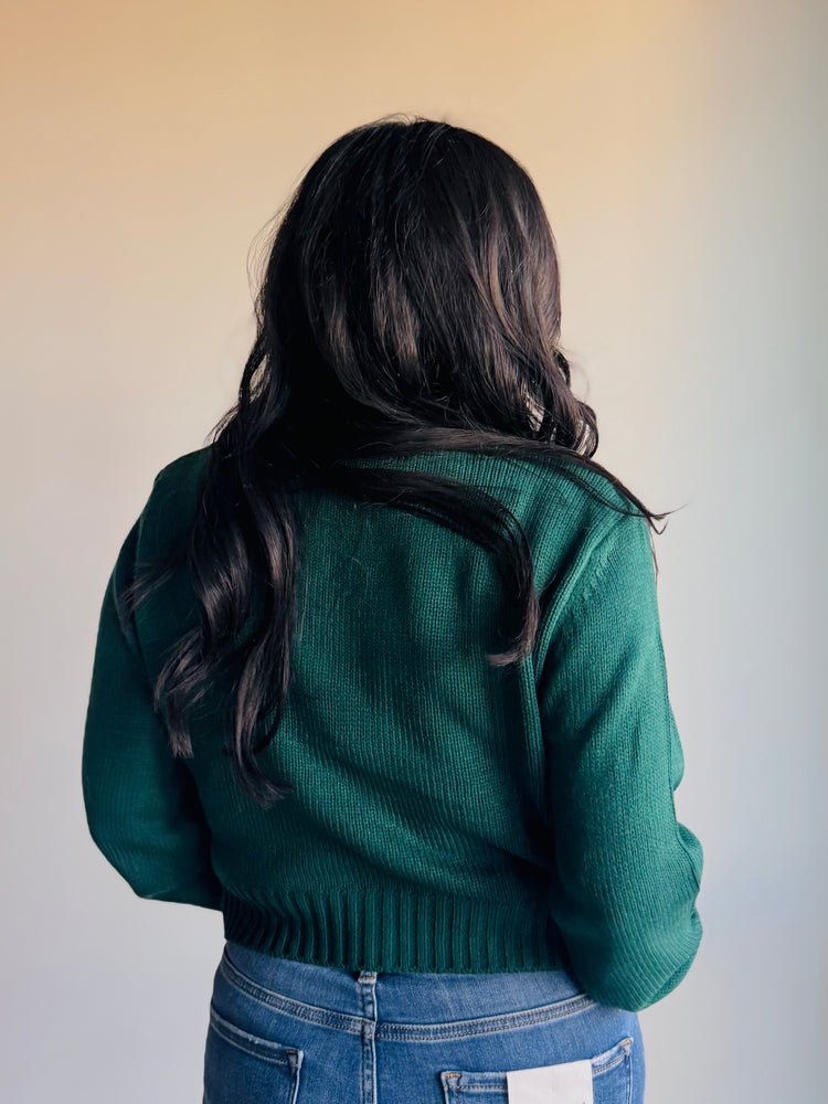 Audrey Cropped Long Sleeve Sweater