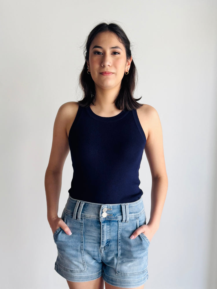 Alaina Microribbed Tank Top
