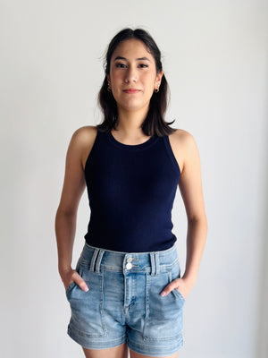 Alaina Microribbed Tank Top