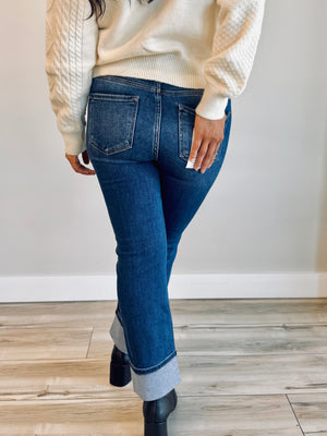 Frankie High Rise Cuffed Denim