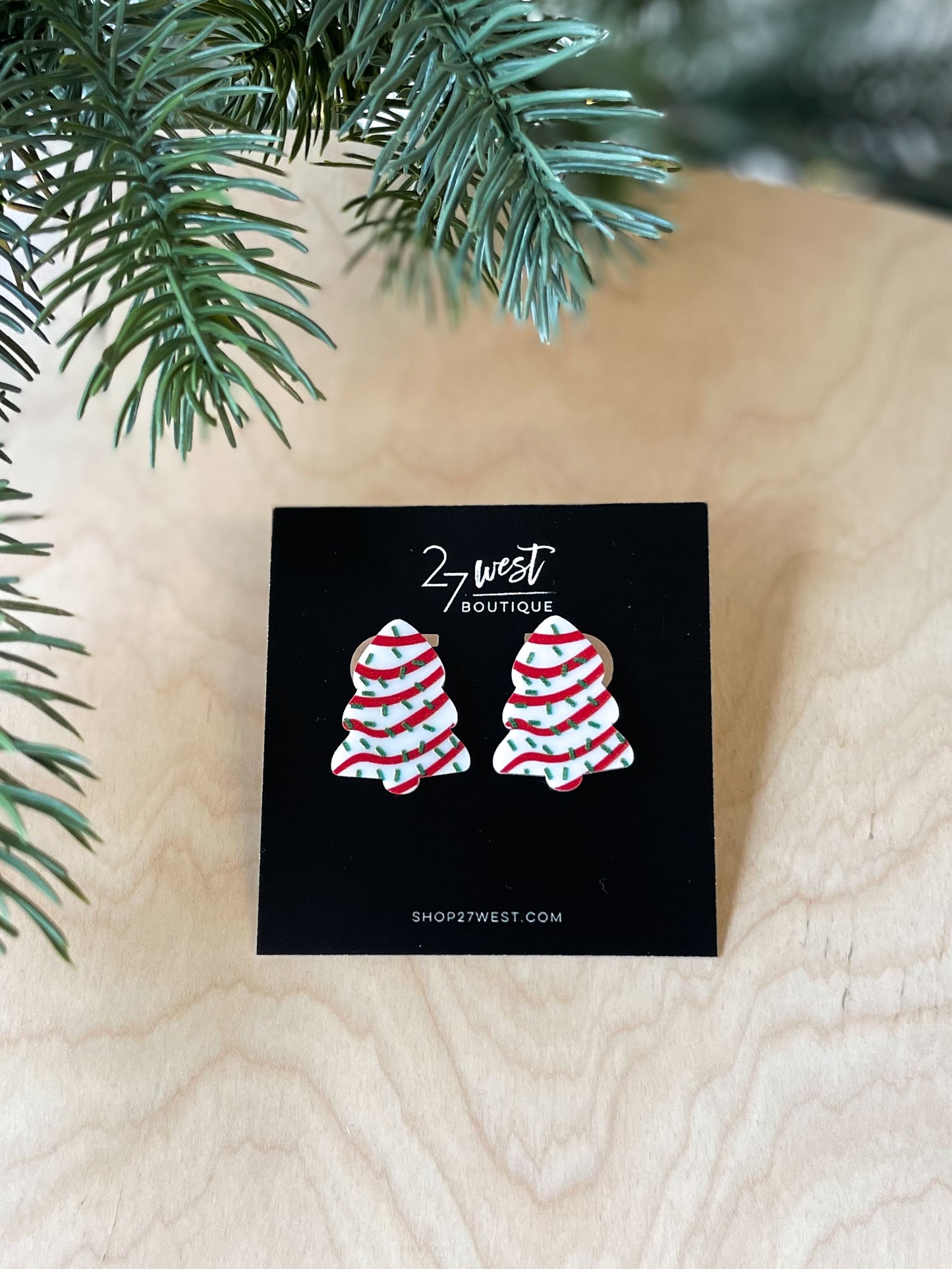 Christmas Cake Earrings - 27 West
