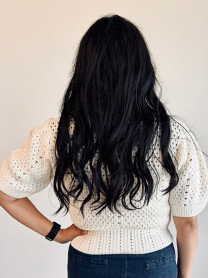 Jocelyn Scalloped Cardigan - Cream