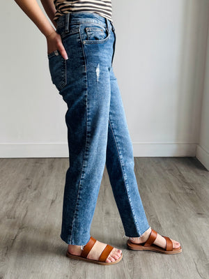 Hayden High Rise Straight Leg Denim