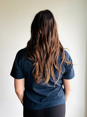 Silas Basic V-Neck Shirt - Navy