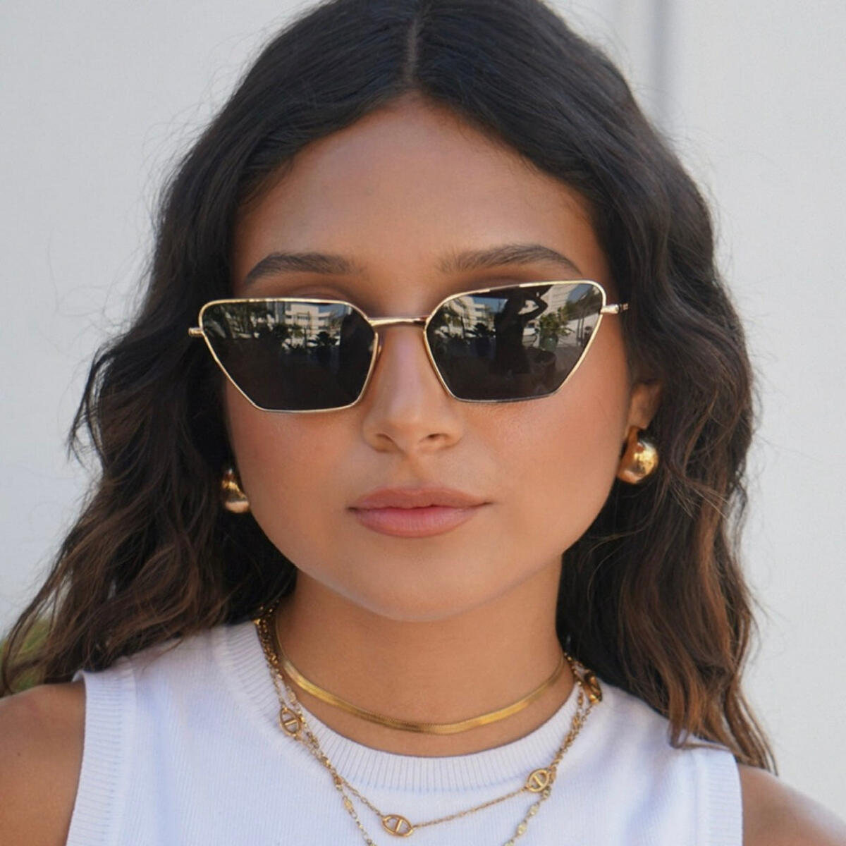 Kane Dome Drop Earring- Gold - 27 West