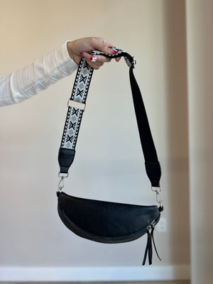 Florence Semi-Circle Belt Bag - Black