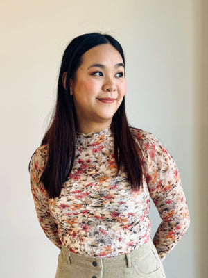 Juniper Floral Mesh Top