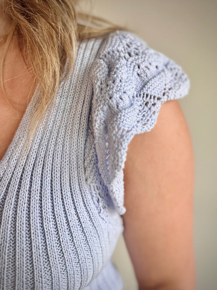 Brielle Crochet Sleeve Sweater Top