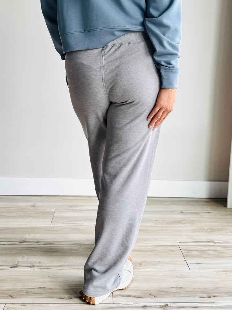 Kylie Tencel Relaxed Pants - Heather Grey
