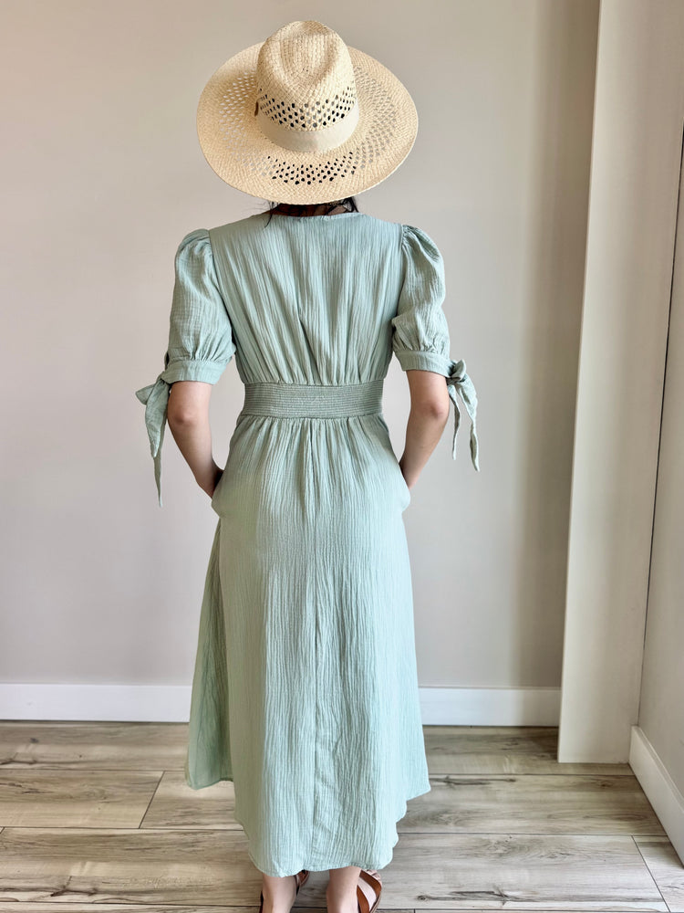 Amanda Button Down Midi Dress