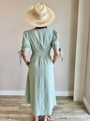 Amanda Button Down Midi Dress