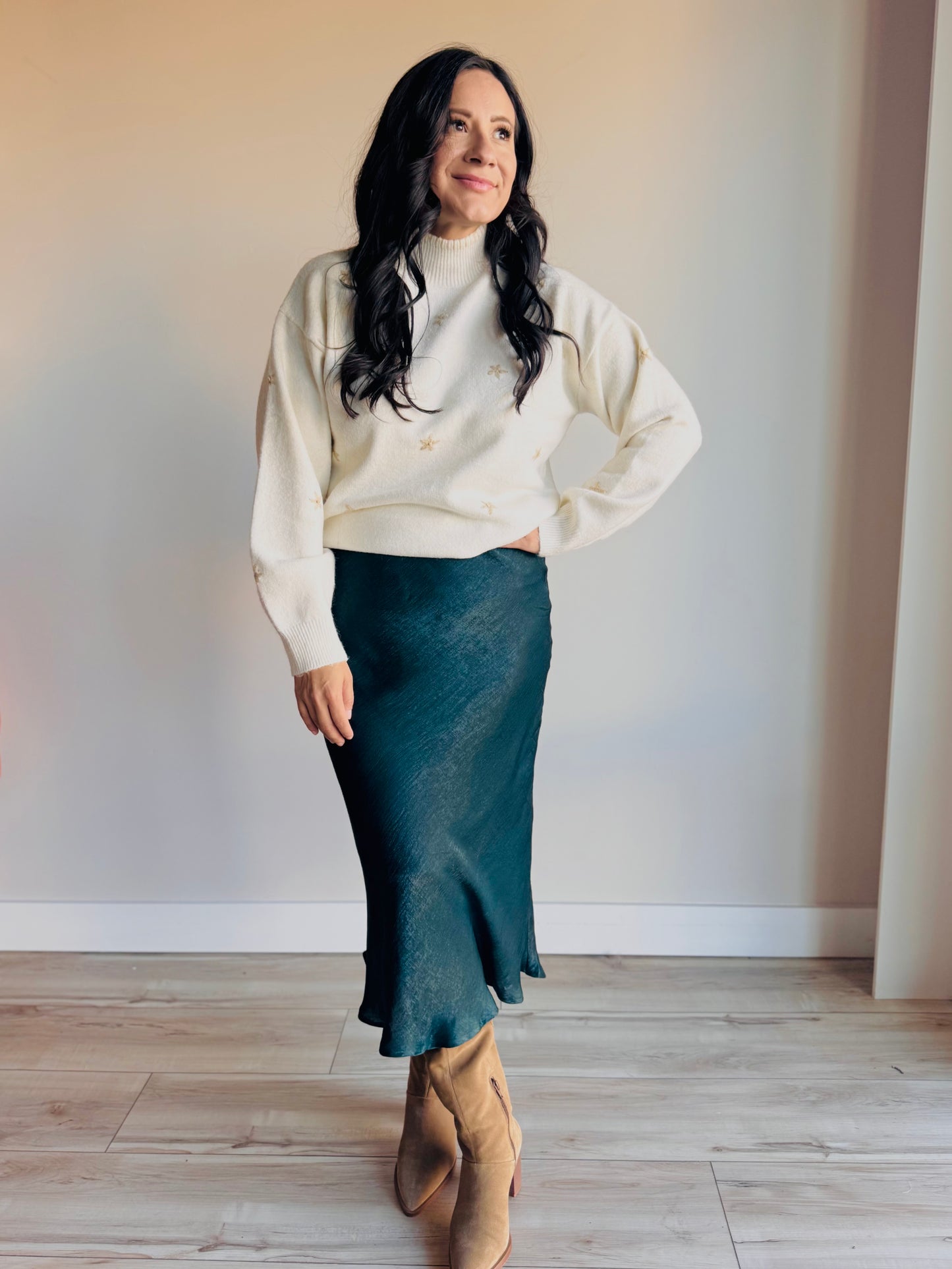 Hadley Satin Midi Skirt - 27 West