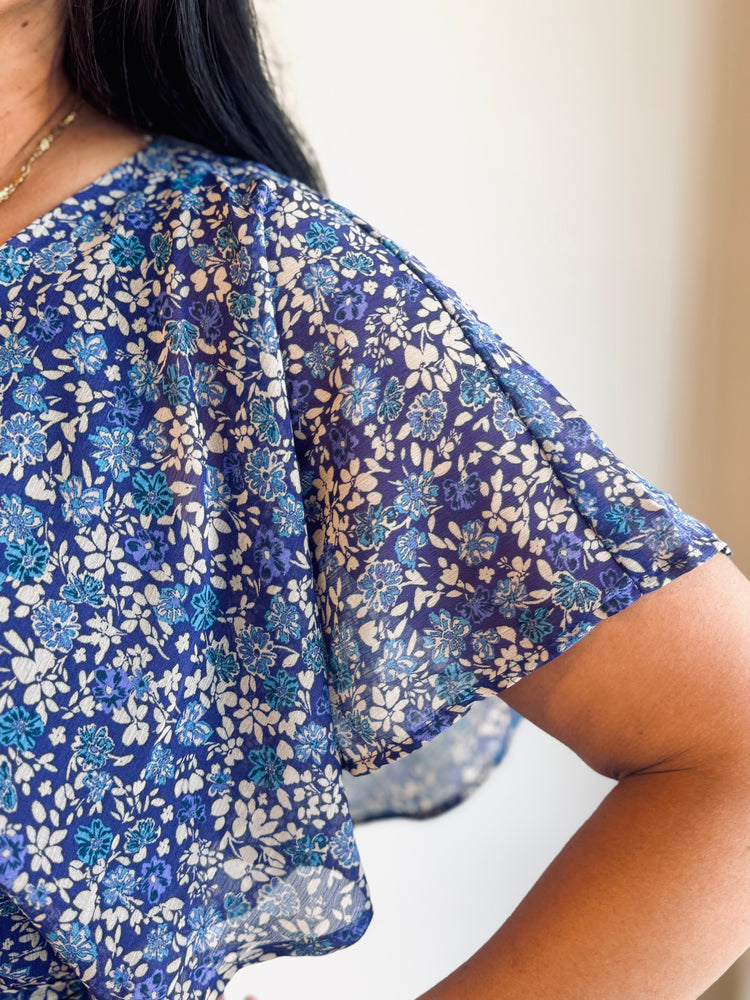 Willow Ruffle Sleeve Floral Dress