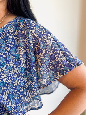 Willow Ruffle Sleeve Floral Dress