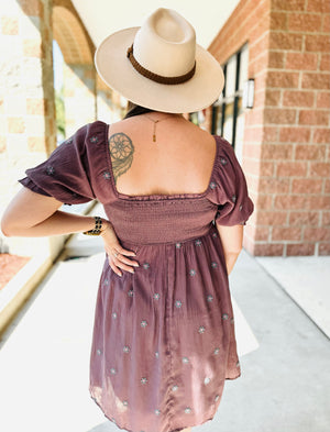 Janay Embroidered Daisy Dress