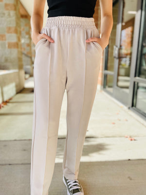 Hallie Pintuck Pants - Cream