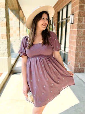 Janay Embroidered Daisy Dress