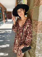 Arianna Floral Print Long Sleeve Dress