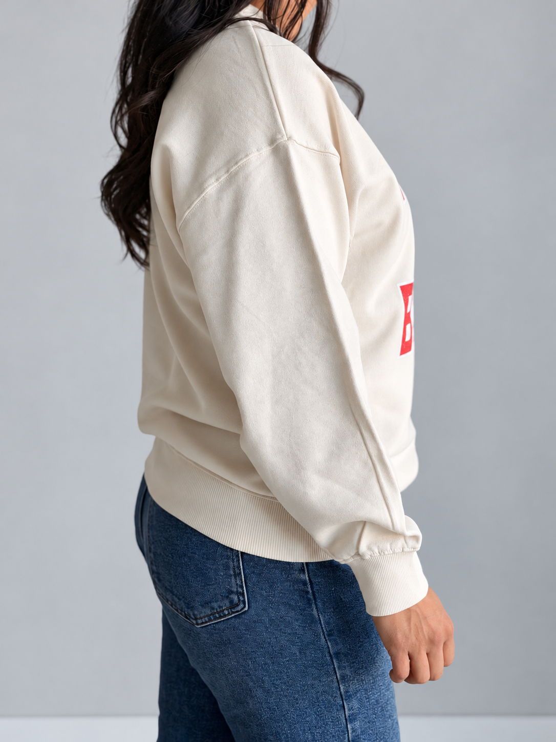 Merry & Bright Crewneck Sweatshirt - Ivory & Red - 27 West