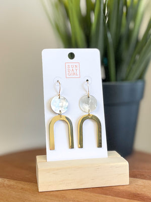 Shell and Arch Earrings
