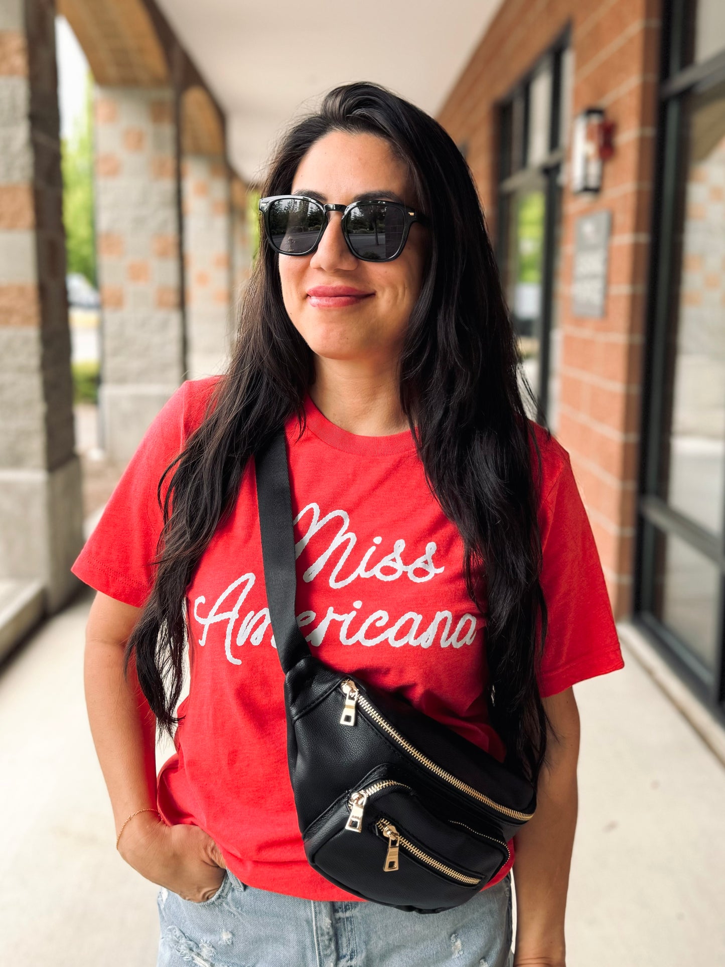 Miss Americana Tee - Red - 27 West