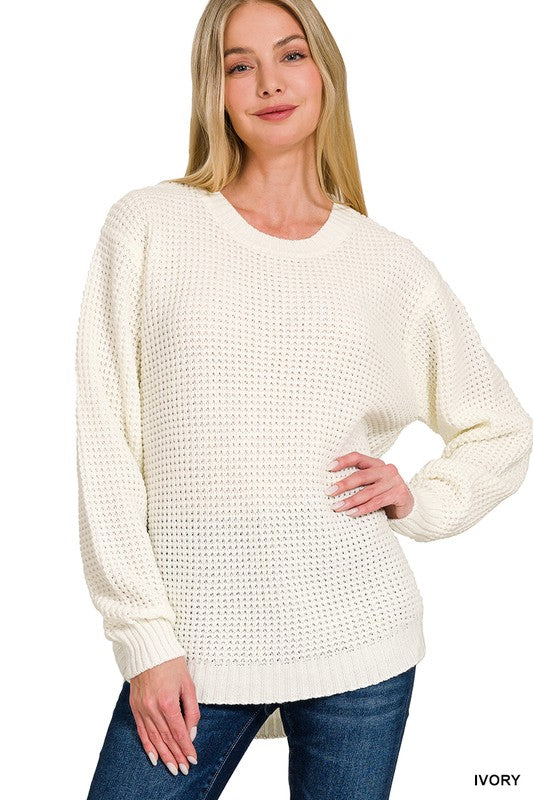 Jaycie Waffle Knit Sweater