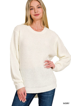 Jaycie Waffle Knit Sweater