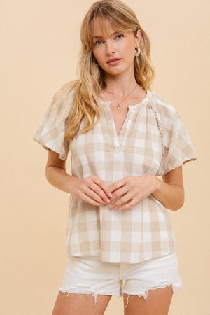 
            
                Load image into Gallery viewer, Lorelei Gingham Blouse
            
        