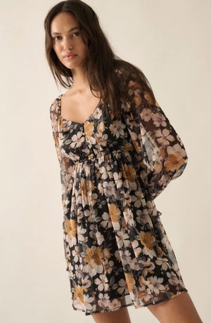 Selena Floral Sweetheart Dress