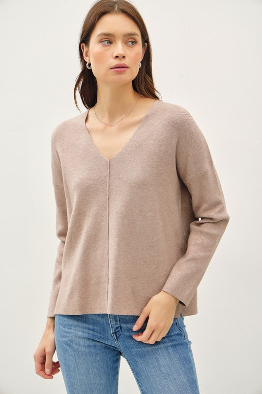 Stella Relaxed V-Neck Sweater