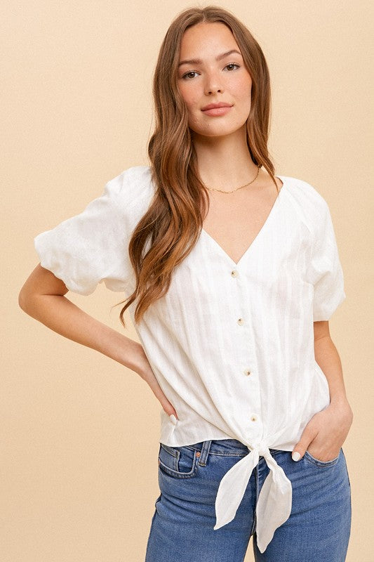 
            
                Load image into Gallery viewer, Zillah Puff Sleeve Blouse
            
        