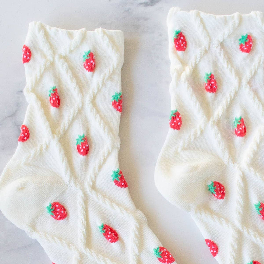 Strawberry Diamond Socks