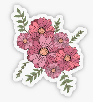 Multicolor Flower Sticker