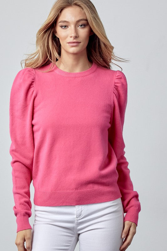 
            
                Load image into Gallery viewer, Gabby Puff Shoulder Sweater
            
        