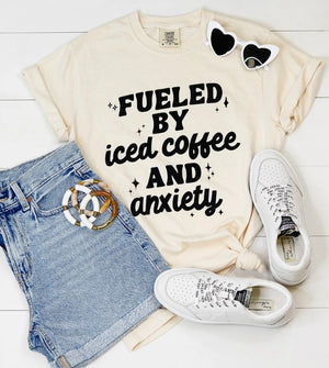 Iced Coffee and Anxiety Graphic Tee
