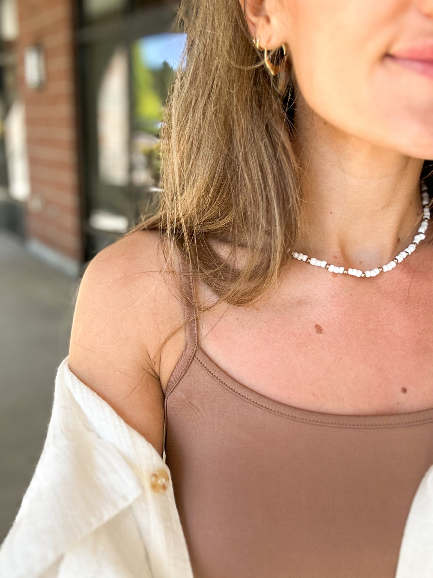 Kelsey Solid Cami - Mocha - 27 West