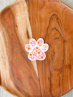 
            
                Load image into Gallery viewer, Floral Paw Print Sticker
            
        