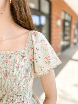 Rory Floral Smocked Top