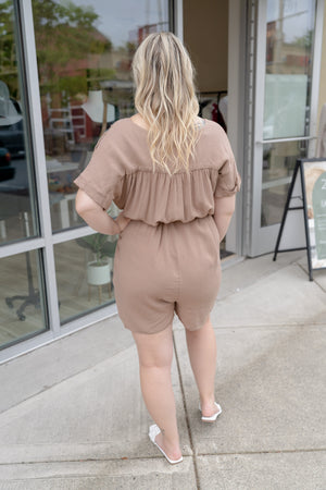 
            
                Load image into Gallery viewer, Katie Button Down Romper
            
        
