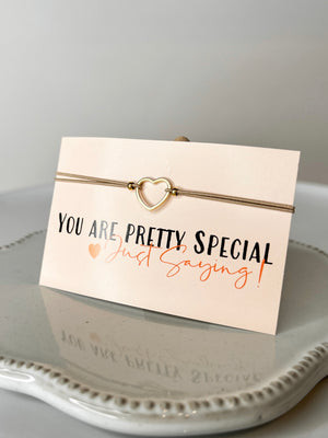 "You Are Pretty Special" Card and Bracelet Set