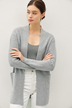 Lucille Ribbed Sleeve Cardigan