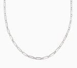 Paperclip Chain Necklace - Silver