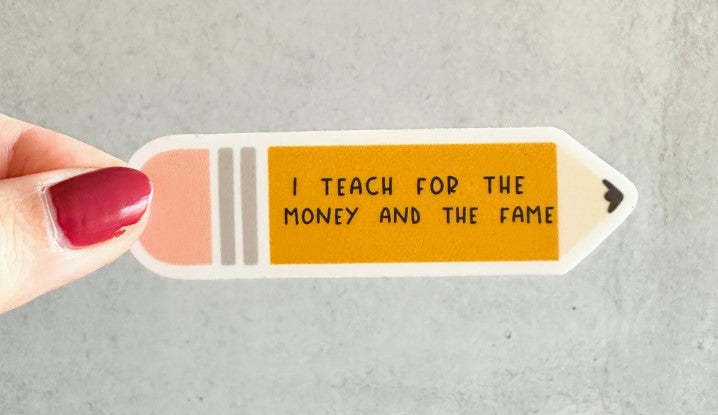 Money and Fame Sticker - 27 West