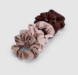 Satin Scrunchies - 5pc - Neutrals