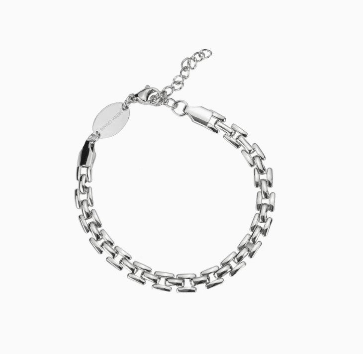 Squared Chain Bracelet - Silver