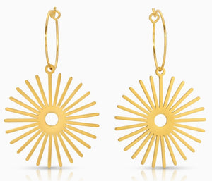 Sunshine Hoop Earrings