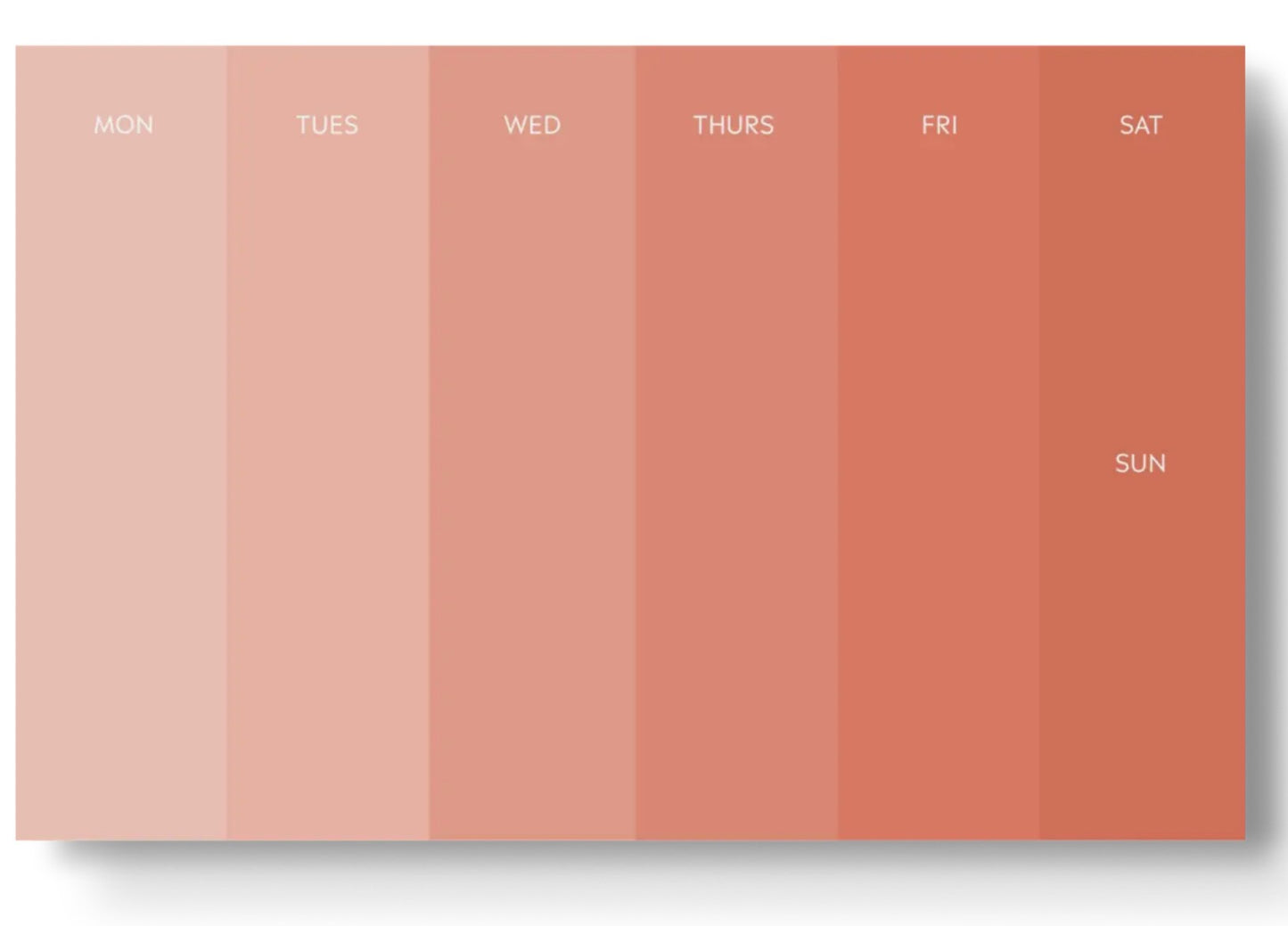 Paint Chip Weekly Planner Notepad - 27 West